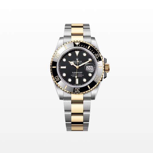 Rolex Submariner 41mm, Date, 18k YG & Stainless Steel, Black, Ref# 126613LN, dated 2025