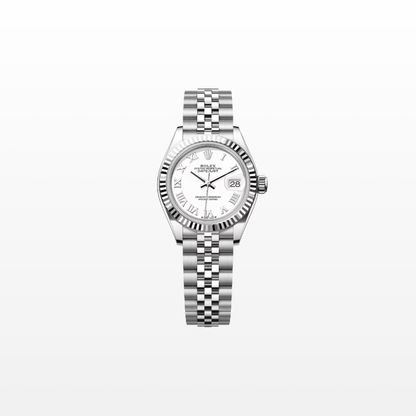 Rolex Lady-Datejust 28mm, 18k WG & Stainless Steel, White Roman, Jubilee, Ref# 279174-0019, dated 2026