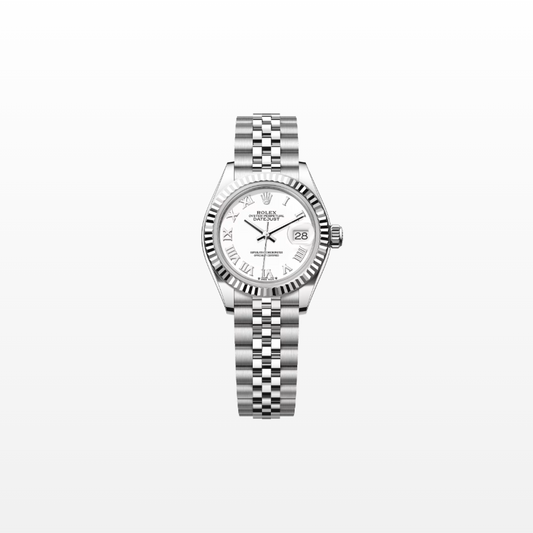 Rolex Lady-Datejust 28mm, 18k WG & Stainless Steel, White Roman, Jubilee, Ref# 279174-0019, dated 2026