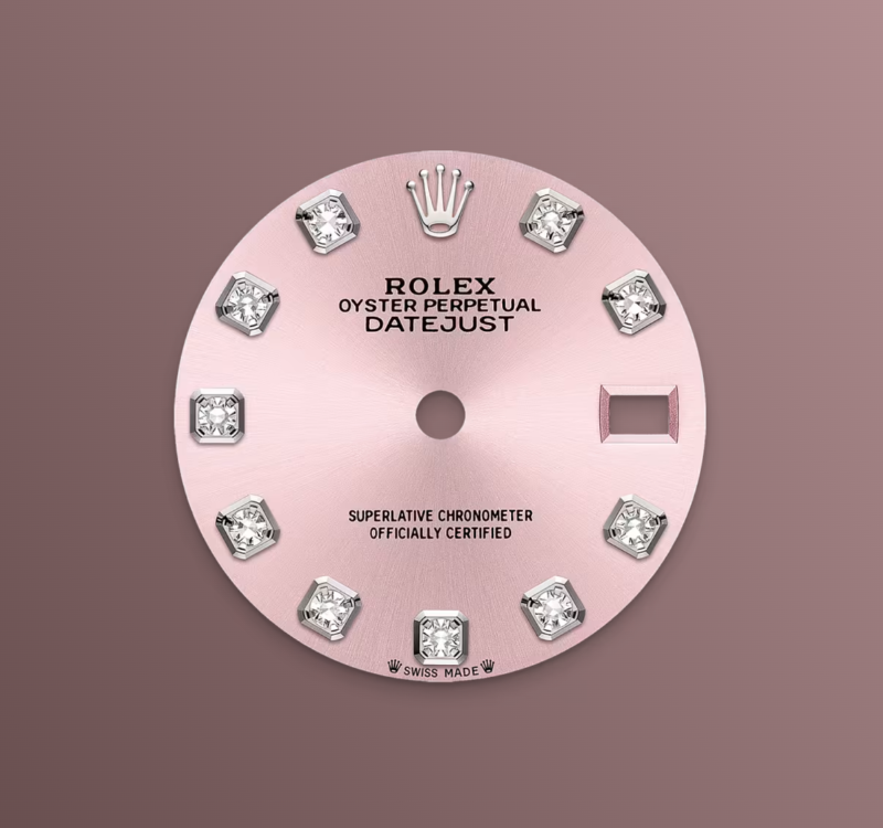 Rolex Lady-Datejust 28mm, 18k WG & Stainless Steel, Pink Diamond, Jubilee, Ref# 279174-0003, dated 2026