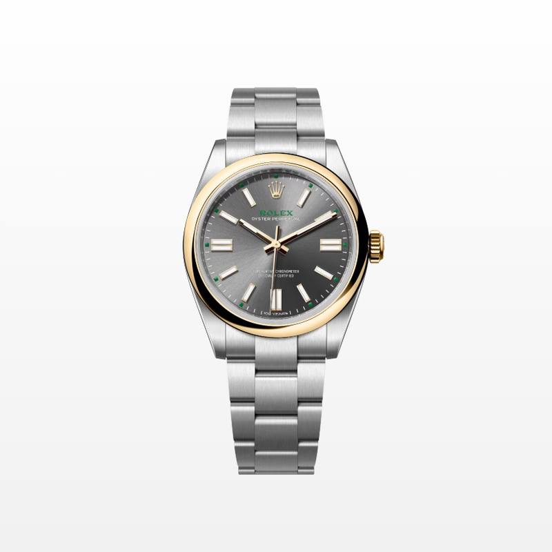 Rolex Oyster Perpetual 41mm yellow Rolesor 100 year anniversary slate dial, Ref. 134303-0001