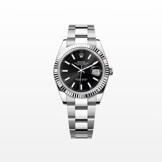 Rolex Datejust 41mm, Stainless Steel, Black, Oyster, Ref# 126334-0017, dated 2025