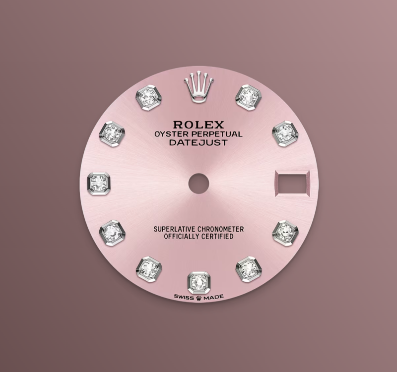 Rolex Datejust 31mm, Stainless Steel, Pink Diamond, Jubilee, Ref# 278274-0032, dated 2025