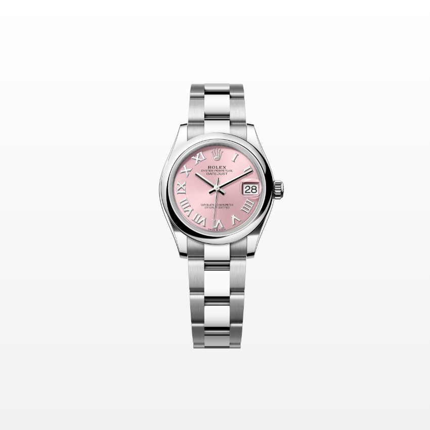Rolex Datejust 31mm, Stainless Steel, Pink Roman, Oyster, Ref# 278240-0013, dated 2025