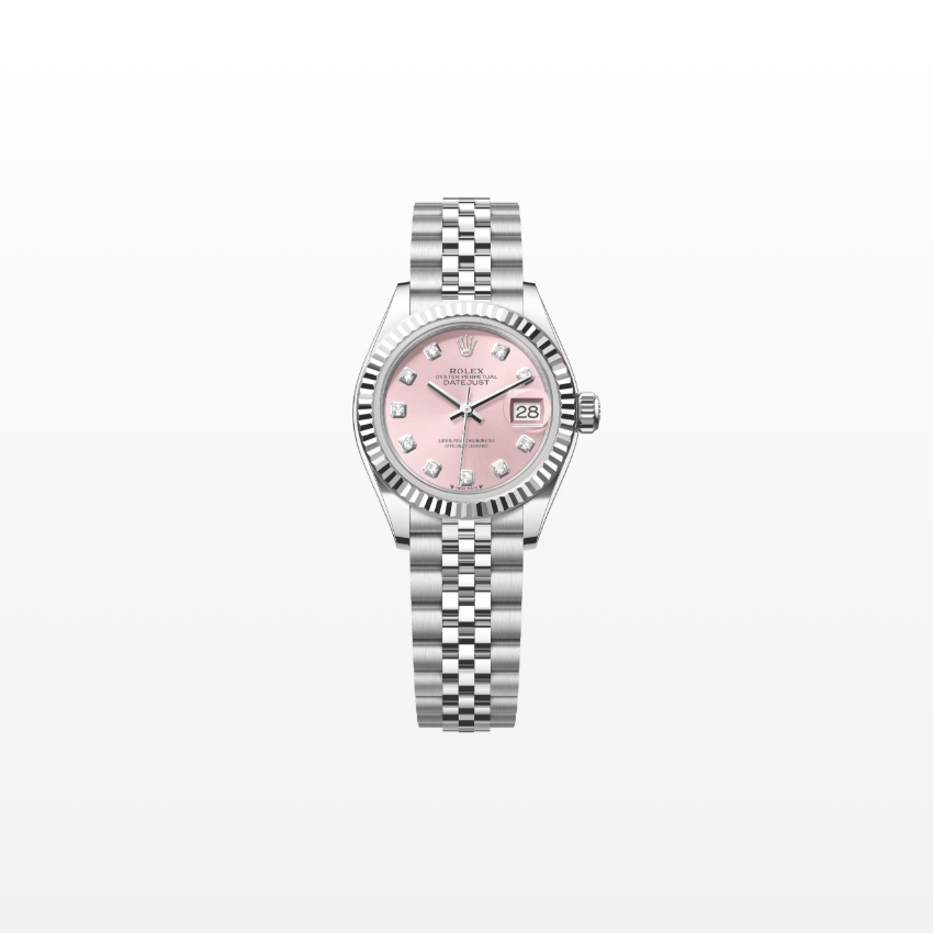 Rolex Lady-Datejust 28mm, 18k WG & Stainless Steel, Pink Diamond, Jubilee, Ref# 279174-0003, dated 2026