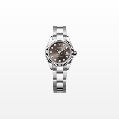 Rolex Lady-Datejust 28mm, 18k WG & Stainless Steel, Grey Diamond, Oyster, Ref# 279174-0016, dated 2026