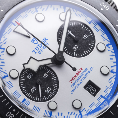 Tudor Black Bay Chrono 42mm, Limited Edition, "Carbon 25", White, Ref# 79377KN-0001, dated 2025