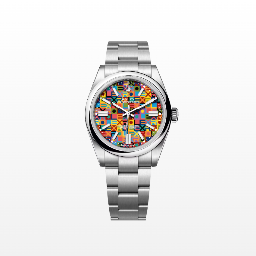Rolex Oyster Perpetual 41mm, Stainless Steel, Multicoloured, Jubilee Motif, Ref# 134300-0010, dated 2026
