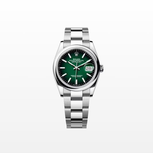 Rolex Datejust 36mm, Stainless Steel, Green Ombré, Oyster, Ref# 126200-0025, dated 2026