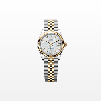 Rolex Datejust 31mm, 18k YG & Stainless Steel, Mother of Pearl Diamond, Jubilee, Ref# 278273-0028, dated 2025