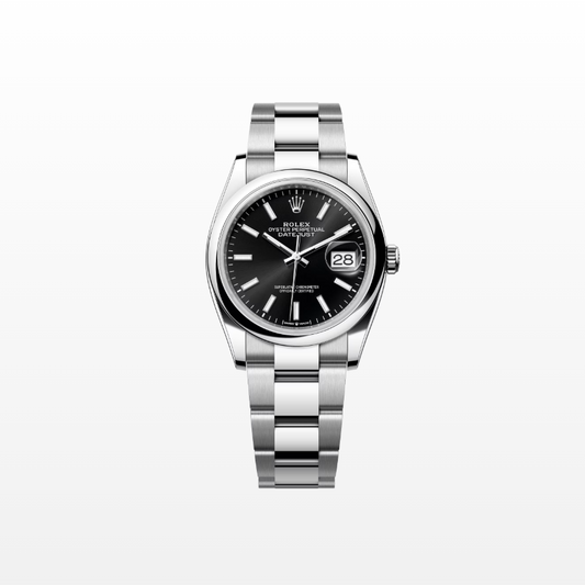 Rolex Datejust 36mm, Stainless Steel, Black, Oyster, Ref# 126200-0004, dated 2025