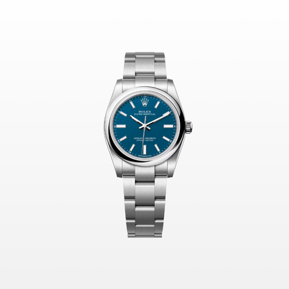 Rolex Oyster Perpetual 34mm, Stainless Steel, Blue, Ref# 124200-0011, dated 2026