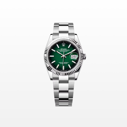 Rolex Datejust 36mm, Stainless Steel, Green Ombré, Oyster, Ref# 126234-0060, dated 2026