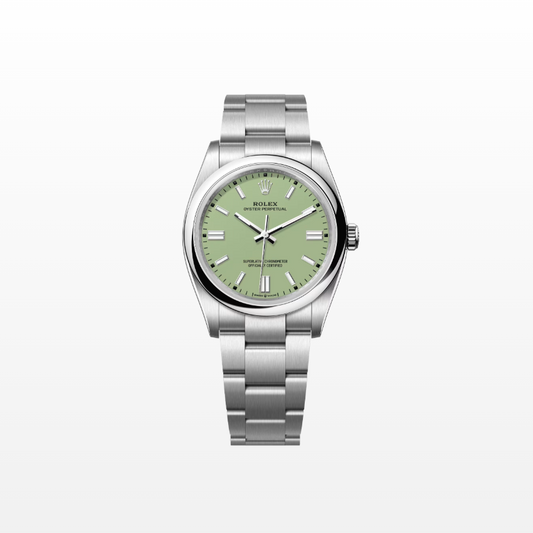 Rolex Oyster Perpetual 36mm, Stainless Steel, Pistachio, Ref# 126000-0011, dated 2025