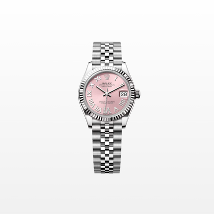 Rolex Datejust 31mm, Stainless Steel, Pink Roman VI Diamond, Jubilee, Ref# 278274-0024, dated 2025