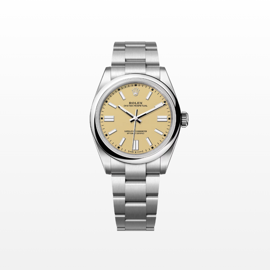Rolex Oyster Perpetual 41 mm, Stainless Steel, Beige, Ref# 134300-0007, dated 2025