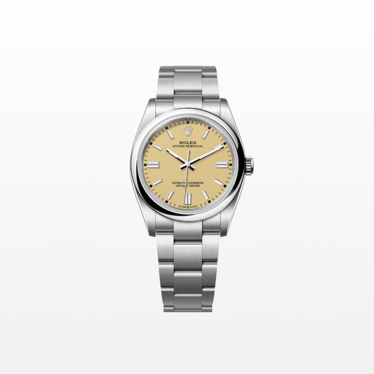 Rolex Oyster Perpetual 36mm, Stainless Steel, Beige, Ref# 126000-0012, dated 2025