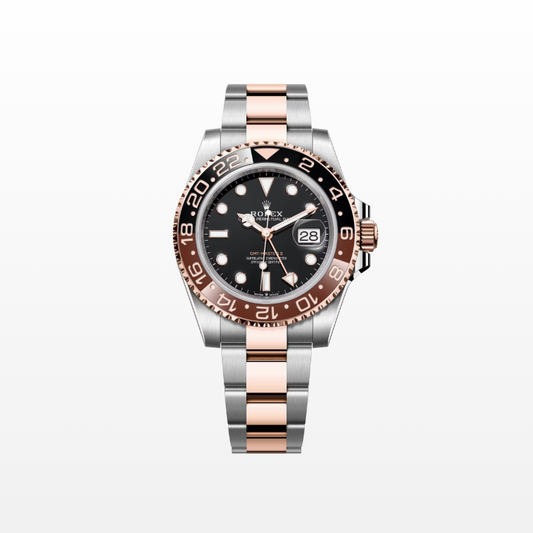 Rolex GMT-Master II 40mm, 18k RG & Stainless Steel, Black, Oyster, Ref# 126711chnr-0002, dated 2026