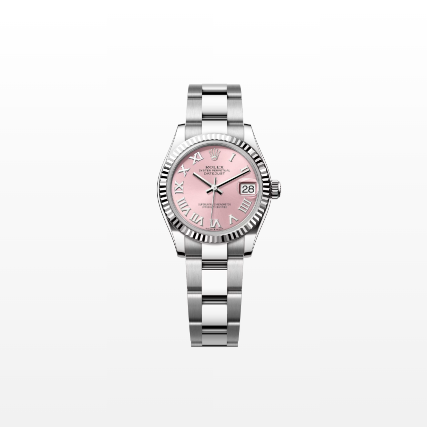 Rolex Datejust 31mm, Stainless Steel, Pink Roman, Oyster, Ref# 278274-0019, dated 2025