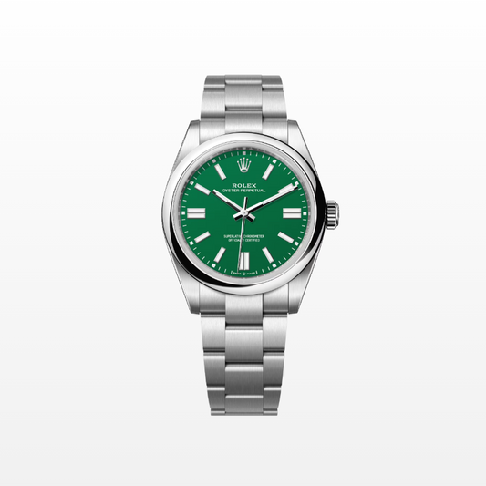Rolex Oyster Perpetual 41 mm, Stainless Steel, Green, Ref# 134300-0004, dated 2025