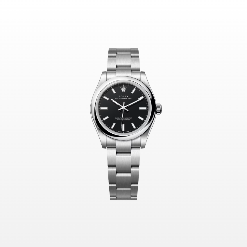 Rolex Oyster Perpetual 31mm, Stainless Steel, Black, Ref# 277200-0016, dated 2026