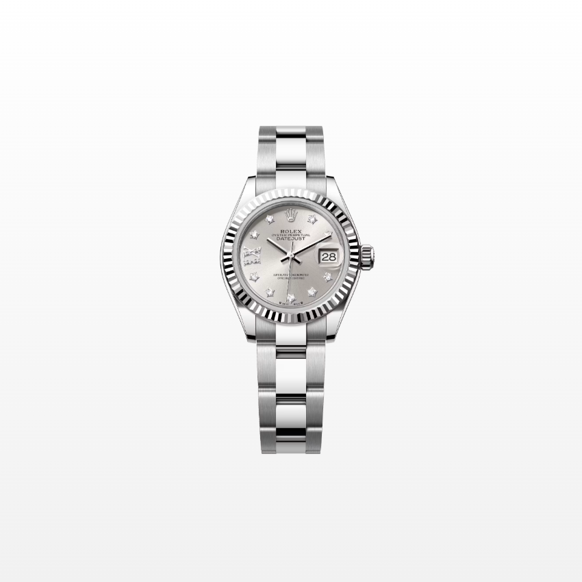 Rolex Lady-Datejust 28mm, 18k WG & Stainless Steel, Silver Star Diamond, Oyster, Ref# 279174-0022, dated 2026