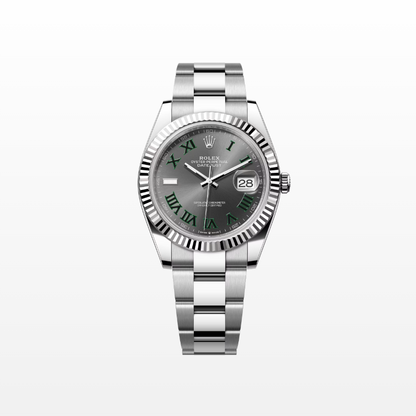 Rolex Datejust 41mm, Stainless Steel, Wimbledon, Slate, Oyster, Ref# 126334-0021, dated 2025