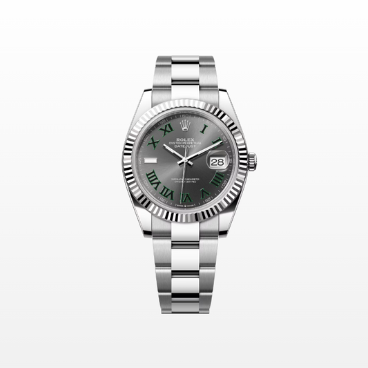 Rolex Datejust 41mm, Stainless Steel, Wimbledon, Slate, Oyster, Ref# 126334-0021, dated 2025
