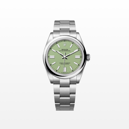 Rolex Oyster Perpetual 41 mm, Stainless Steel, Pistachio, Ref# 134300-0006, dated 2025