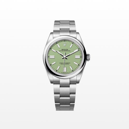 Rolex Oyster Perpetual 41 mm, Stainless Steel, Pistachio, Ref# 134300-0006, dated 2025
