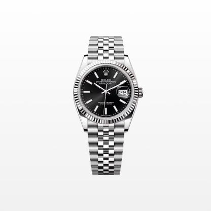 Rolex Datejust 36mm, Stainless Steel, Black, Jubilee, Ref# 126234-0015, dated 2025