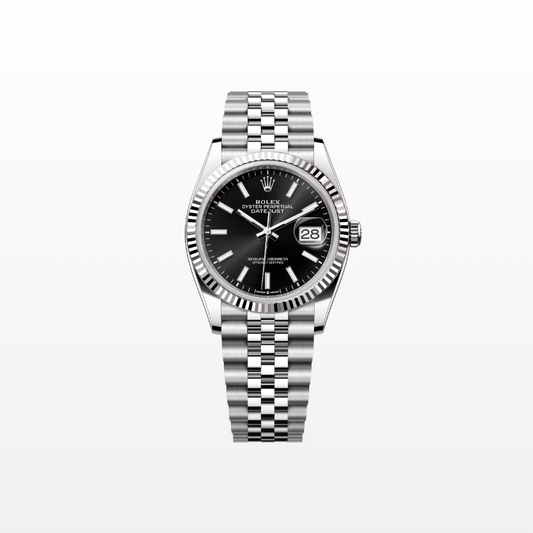 Rolex Datejust 36mm, Stainless Steel, Black, Jubilee, Ref# 126234-0015, dated 2025