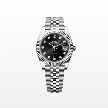 Rolex Datejust 41mm, Stainless Steel, Black Diamond, Jubilee, Ref# 126334-0012, dated 2025