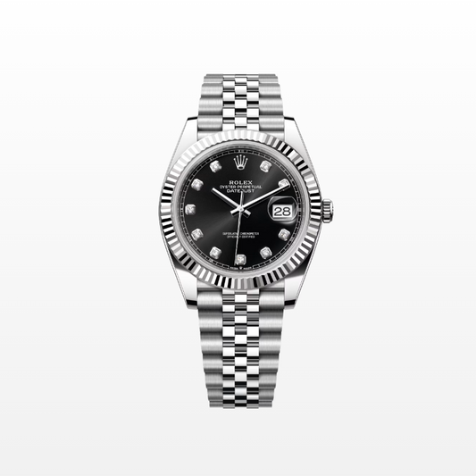 Rolex Datejust 41mm, Stainless Steel, Black Diamond, Jubilee, Ref# 126334-0012, dated 2025