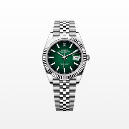 Rolex Datejust 41mm, Stainless Steel, Green Ombré, Jubilee, Ref# 126334-0034, dated 2026