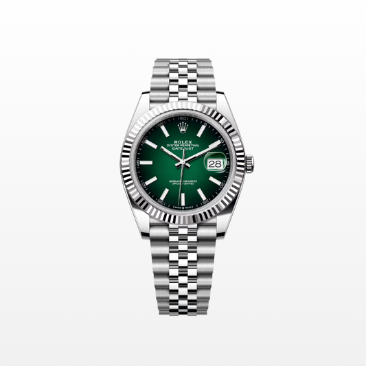 Rolex Datejust 41mm, Stainless Steel, Green Ombré, Jubilee, Ref# 126334-0034, dated 2026