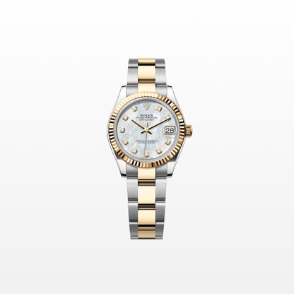 Rolex Datejust 31mm, 18k YG & Stainless Steel, Mother of Pearl Diamond, Oyster, Ref# 278273-0027, dated 2026