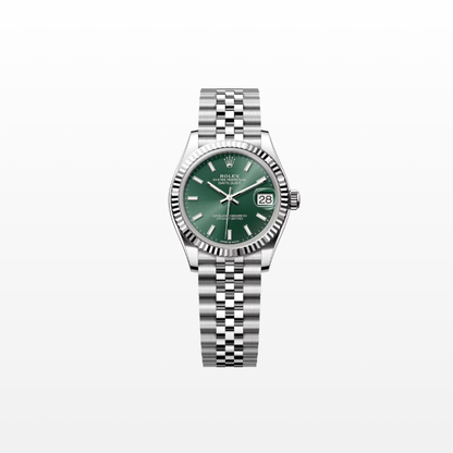 Rolex Datejust 31mm, Stainless Steel, Green, Jubilee, Ref# 278274-0018, dated 2025