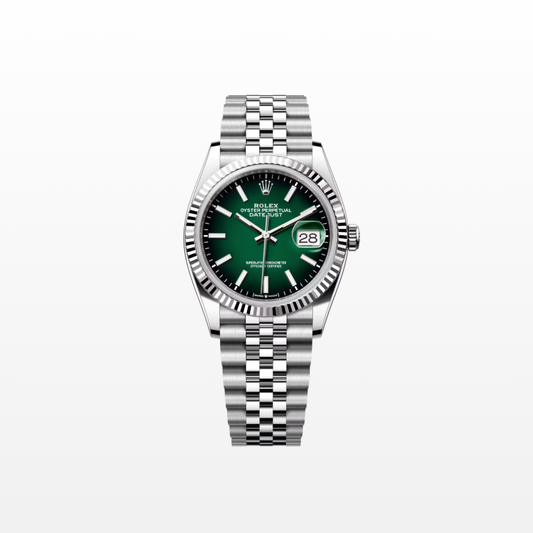Rolex Datejust 36mm, Stainless Steel, Green Ombré, Jubilee, Ref# 126234-0059, dated 2026
