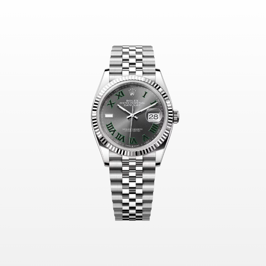 Rolex Datejust 36mm, Stainless Steel, Wimbledon, Slate, Jubilee, Ref# 126234-0045, dated 2025