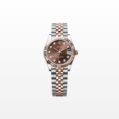 Rolex Datejust 31mm, 18k RG & Stainless Steel, Chocolate Diamond, Jubilee, Ref# 278271-0028, dated 2026