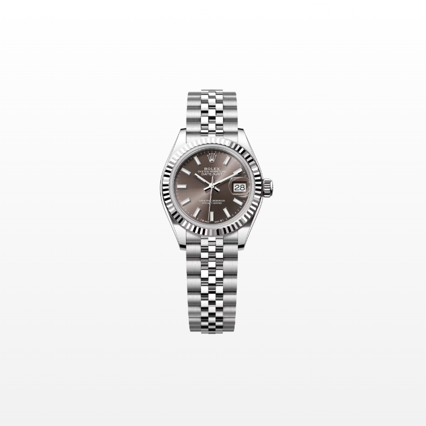 Rolex Lady-Datejust 28mm, 18k WG & Stainless Steel, Grey, Jubilee, Ref# 279174-0011, dated 2026