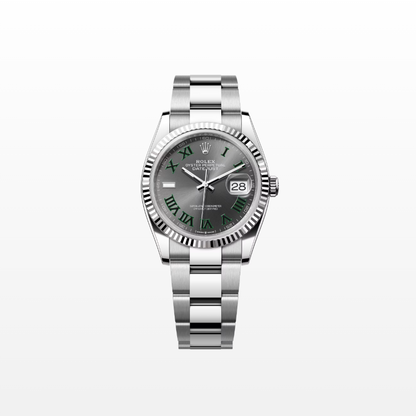 Rolex Datejust 36mm, Stainless Steel, Wimbledon, Slate, Oyster, Ref# 126234-0046, dated 2025