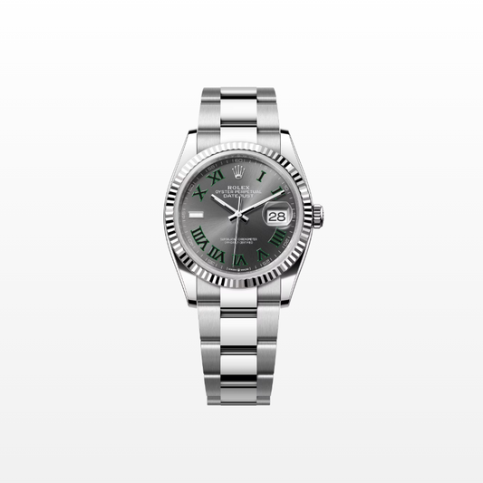Rolex Datejust 36mm, Stainless Steel, Wimbledon, Slate, Oyster, Ref# 126234-0046, dated 2025