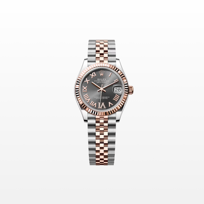 Rolex Datejust 31mm, 18k RG & Stainless Steel, Slate Roman Diamond, Jubilee, Ref# 278271-0030, dated 2026