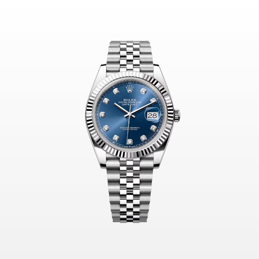 Rolex Datejust 41mm, Stainless Steel, Blue Diamond, Jubilee, Ref# 126334-0016, dated 2025