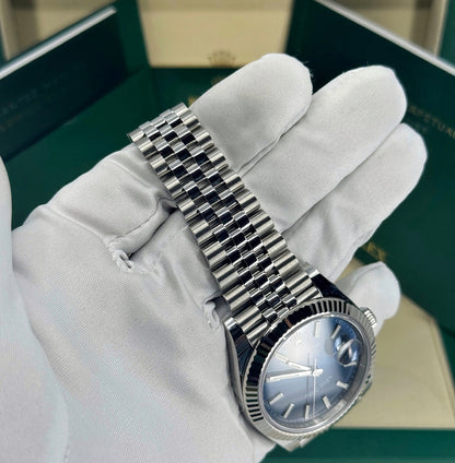 Rolex Datejust 41mm, Stainless Steel, Blue, Jubilee, Ref# 126334-0002, dated 2024