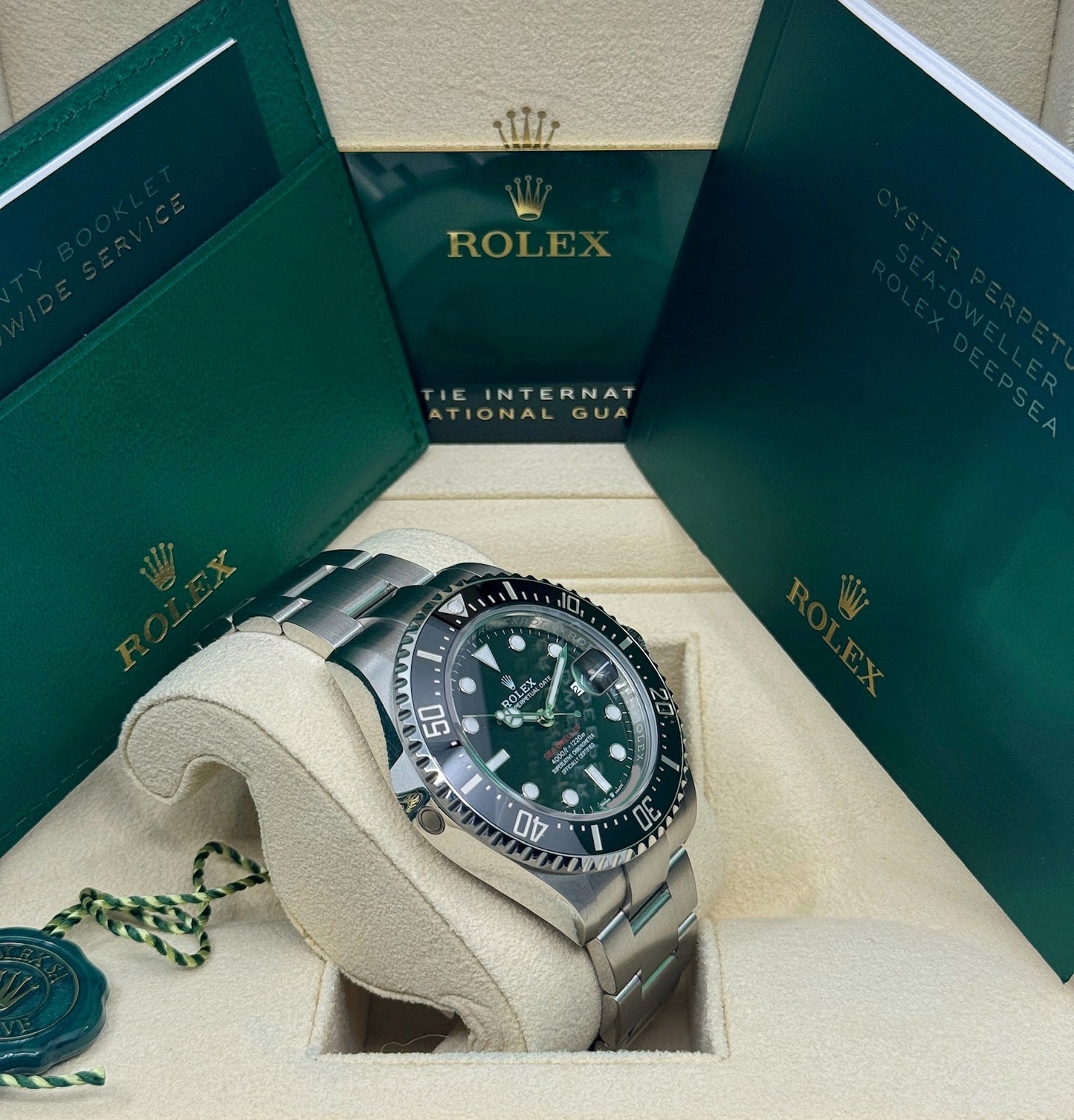 Rolex Sea-Dweller 43mm, Stainless Steel, Red Letters, Black, Ref# 126600, dated 2024