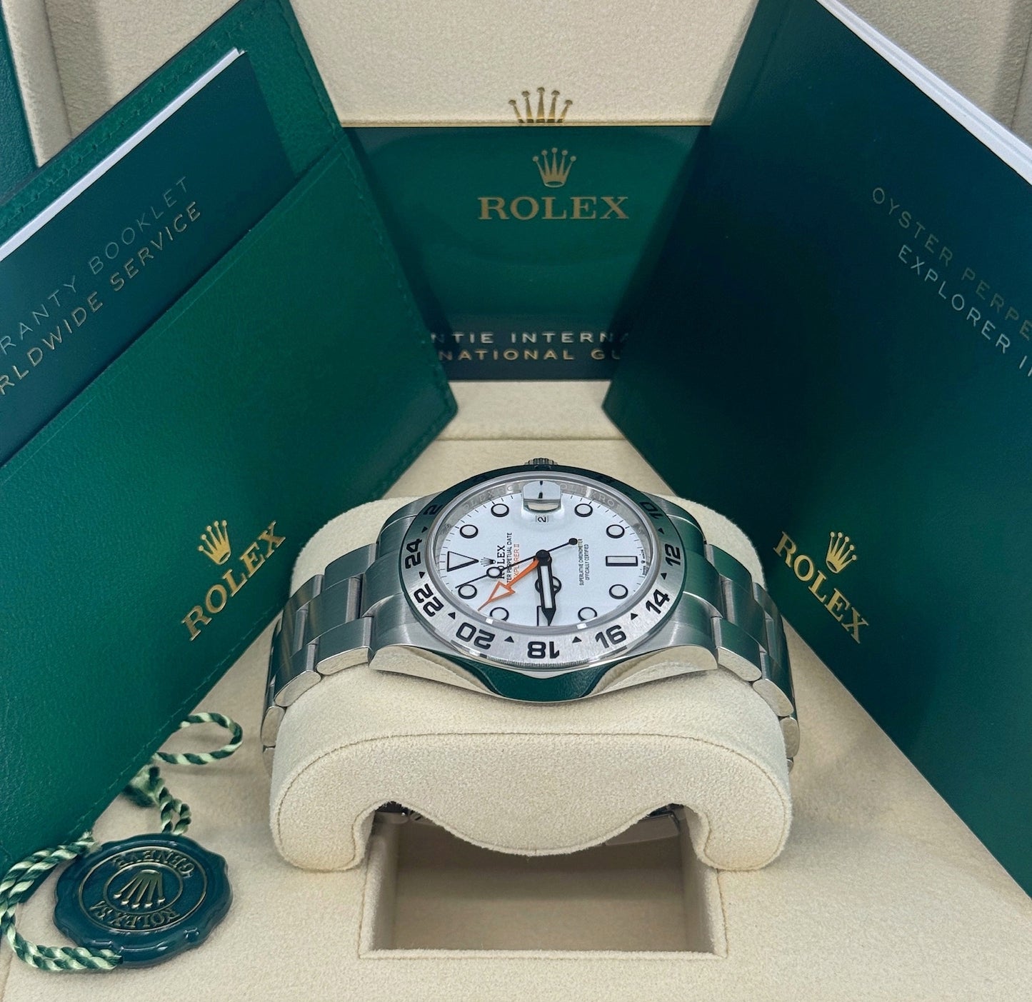 Rolex Explorer II, 42mm, Stainless Steel, Polar, White, Ref# 226570-0001, dated 2024