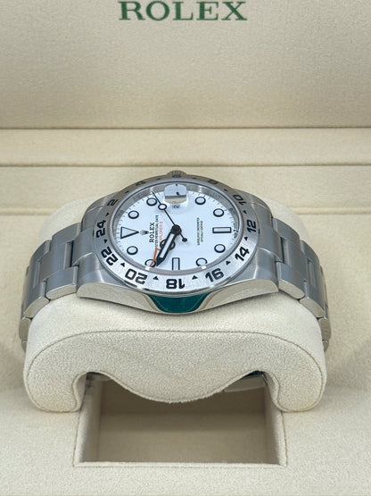 Pre-owned Rolex Explorer II, 42mm, Stainless Steel, Polar, White, Ref# 226570-0001, dated 2023